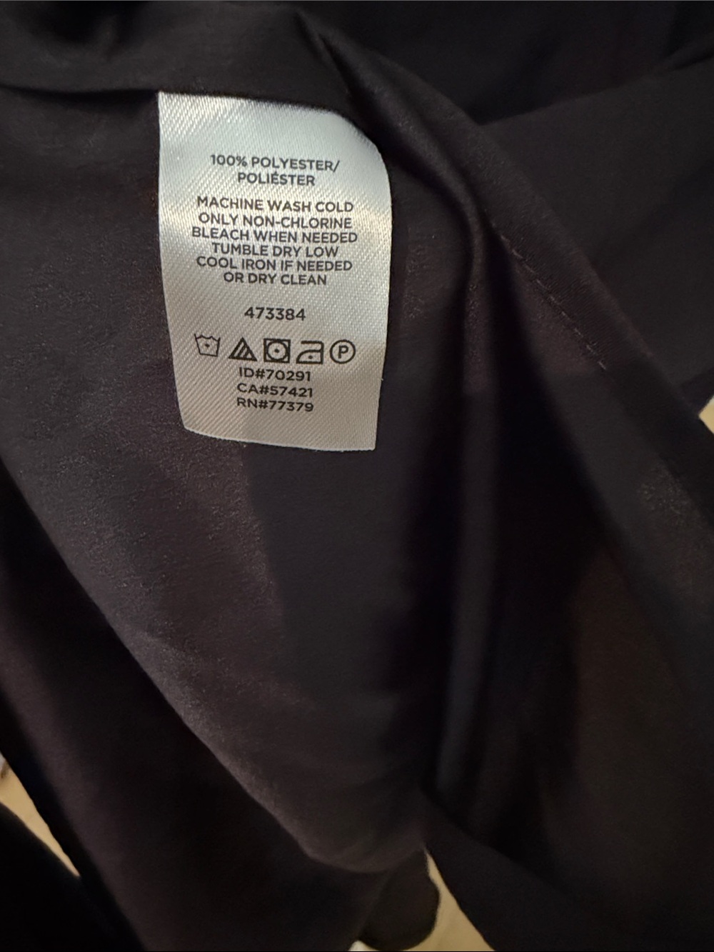 Ann Taylor Black Tie-Neck Long-Sleeve lightweight Blouse - Picture 5 of 5